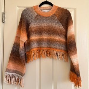 Zara Cropped Knit Sweater